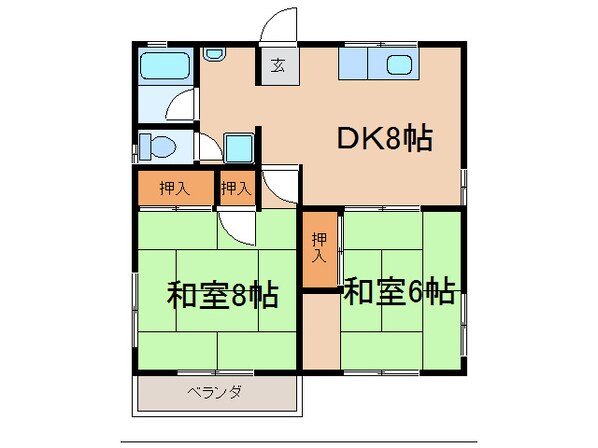 ハイム柏原の物件間取画像